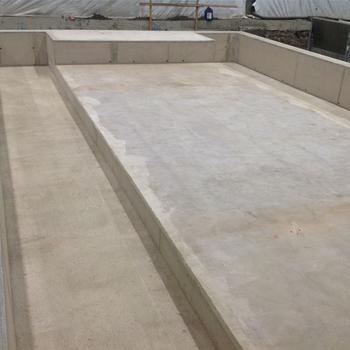 (Kranfundament) eingeschalt und betoniert.